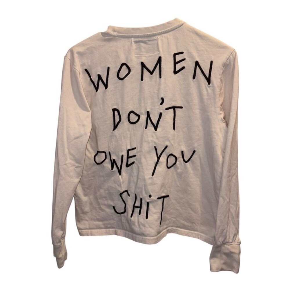 CHNGE White Long-Sleeve Graphic Tee - Bold Black Text